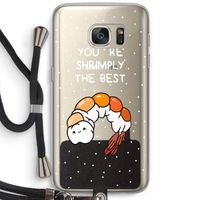 You're Shrimply The Best: Samsung Galaxy S7 Transparant Hoesje met koord