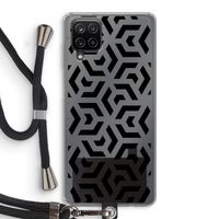 Crazy pattern: Samsung Galaxy A12 Transparant Hoesje met koord