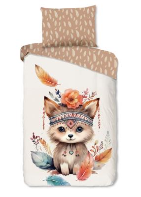 Good Morning Kinderdekbedovertrek "baby vos/ herfst thema" - Multi - (140x200 cm) - Katoen