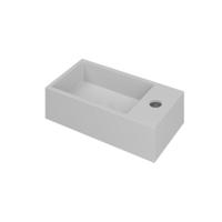 INK - Fontein Polystone Rechts met Kraangat - 360x180x90 mm - Mat Wit