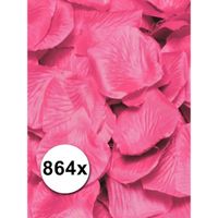 Pakket roze rozenblaadjes 864 stuks   -