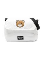 Moschino Kids sac à langer à logo imprimé - Blanc