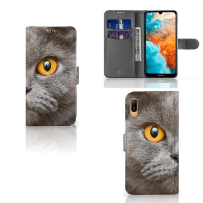 Telefoonhoesje | Met pasjeshouder | Huawei Y6 (2019) Britse Korthaar