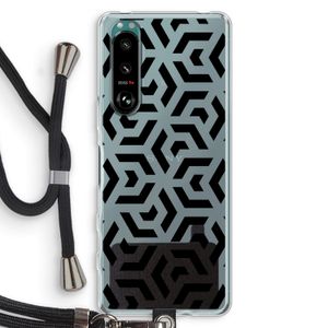 Crazy pattern: Sony Xperia 5 III Transparant Hoesje met koord