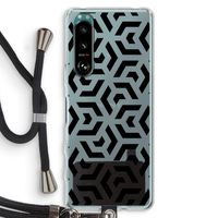 Crazy pattern: Sony Xperia 5 III Transparant Hoesje met koord