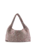 Kara mini sac porté épaule Crystal Mesh - Rose