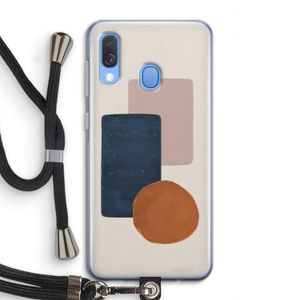 Geo #3: Samsung Galaxy A40 Transparant Hoesje met koord