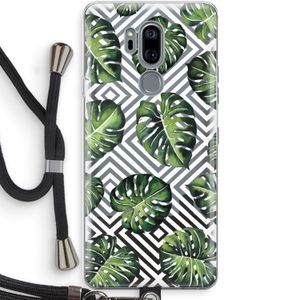 Geometrische jungle: LG G7 Thinq Transparant Hoesje met koord