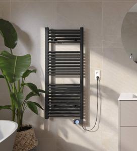 Saqu Fonti elektrische radiator 400W 50x118,5cm mat zwart