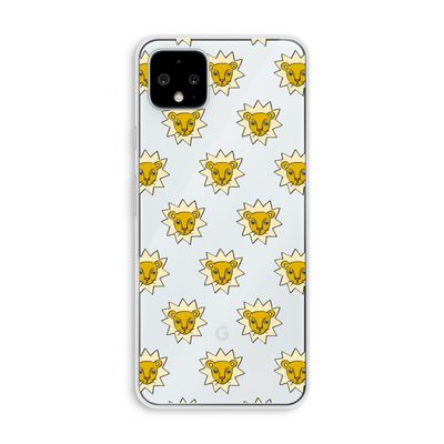Leeuwenkoppen: Pixel 4 XL Transparant Hoesje