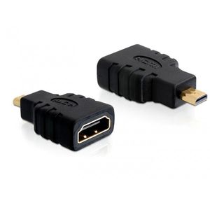 micro-HDMI-D male naar HDMI-A female Adapter