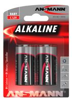 Ansmann 2 x Alkaline batterij | baby C / LR14 - 1513-0000 - 1513-0000 - thumbnail