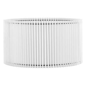 Papieren Gevouwen Lampenkap - Cilindrisch - White - ø40 x 22 cm - E27 fitting - Voor Staande Lamp - Ontworpen voor woonkamer en eetkamer