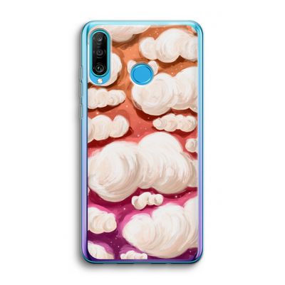 Katoen Wolken: Huawei P30 Lite Transparant Hoesje