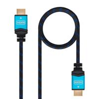 HDMI-Kabel TooQ 10.15.37 V2.0 Zwart Blauw Afmeting 7 m
