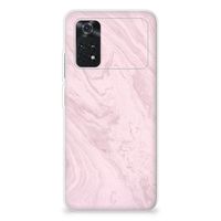 Xiaomi Poco M4 Pro 4G TPU Siliconen Hoesje Marble Pink - Origineel Cadeau Vriendin