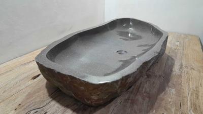 Riviersteen waskom RXXL25031103, 111x46x15 cm