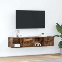 Tv-meubelen 2 st 60x31x25,5 cm bewerkt hout gerookt eikenkleur