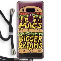 Big Macs Bigger Dreams: HTC U12+ Transparant Hoesje met koord