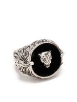 Roberto Cavalli chevalière Panther - Argent