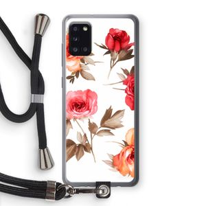 Roosjes: Samsung Galaxy A31 Transparant Hoesje met koord