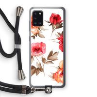 Roosjes: Samsung Galaxy A31 Transparant Hoesje met koord