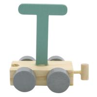 JeP kids houten treinletter T-groen