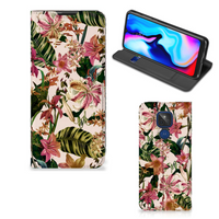 Motorola Moto G9 Play Smart Cover Flowers