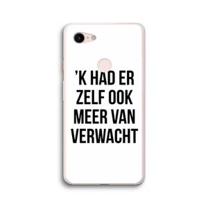 Meer verwacht: Google Pixel 3 XL Transparant Hoesje