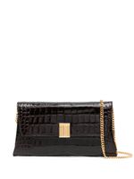 TOM FORD pochette à effet peau de crocodile - Noir