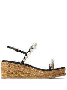 Jimmy Choo sandales compensées Amatuus 60 mm - Noir