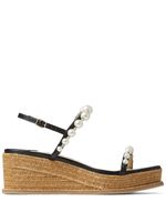 Jimmy Choo sandales compensées Amatuus 60 mm - Noir - thumbnail