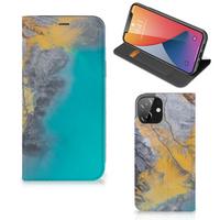 iPhone 12 | iPhone 12 Pro Standcase Marble Blue Gold