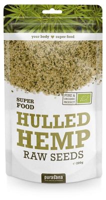 Gepeld hennepzaad hulled hemp seeds bio