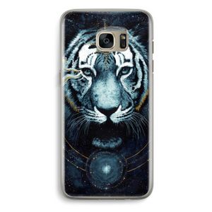 Darkness Tiger: Samsung Galaxy S7 Edge Transparant Hoesje