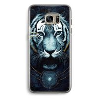 Darkness Tiger: Samsung Galaxy S7 Edge Transparant Hoesje