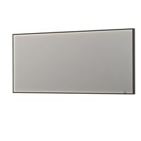 Spiegel INK SP19 Rechthoek In Stalen Kader Met Indirecte Colour Changing LED Verlichting 180 x 4 x 80 cm Mat Zwart