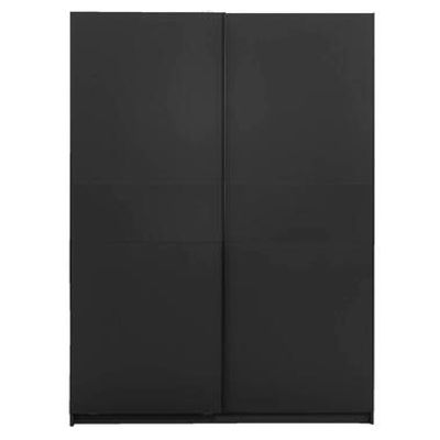 Schuifdeurkast Genua - antraciet - 204x150x60 cm - Leen Bakker