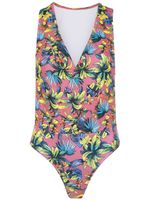 Amir Slama printed swimsuit - Rose - thumbnail