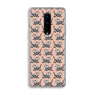 Zwarte poes: OnePlus 8 Transparant Hoesje