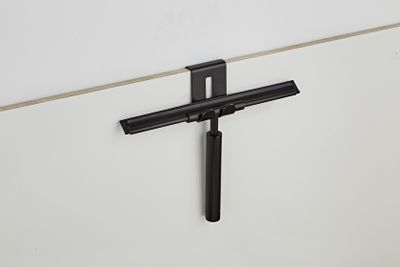 Handwisser SaniClear Nero | Incl.Haakje | Messing | Rond | Zwart mat