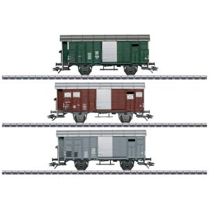 Märklin 46568 H0 3-delige set gesloten goederenwagons bijv. EB 3/5 van de SBB