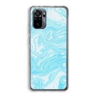 Waterverf blauw: Xiaomi Redmi Note 10 Pro Transparant Hoesje