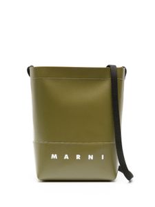 Marni mini sac Museu à logo imprimé - Vert