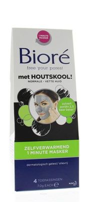 Biore Zelfverwarmend 1 minuut masker (4 st)