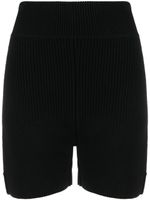 Patou short en maille nervurée - Noir