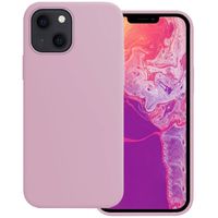 Basey iPhone 14 Hoesje Siliconen Back Cover Case - iPhone 14 Hoes Silicone Case Hoesje - Lila