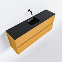 Toiletmeubel Mondiaz Ada | 120 cm | Meubelkleur Ocher | Lex wastafel Urban Midden | Zonder kraangat