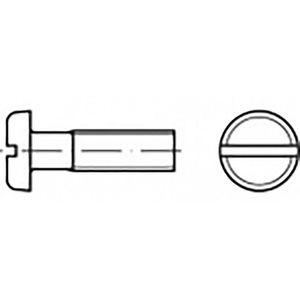 TOOLCRAFT TO-6866559 Platkopschroeven M3 12 mm Sleuf Staal Verzinkt 200 stuk(s)