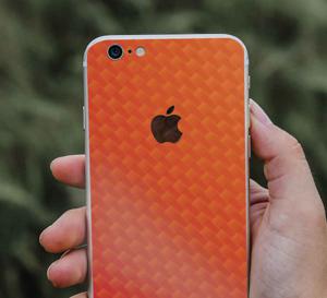 iPhone mobiel stickers Oranje koolstof